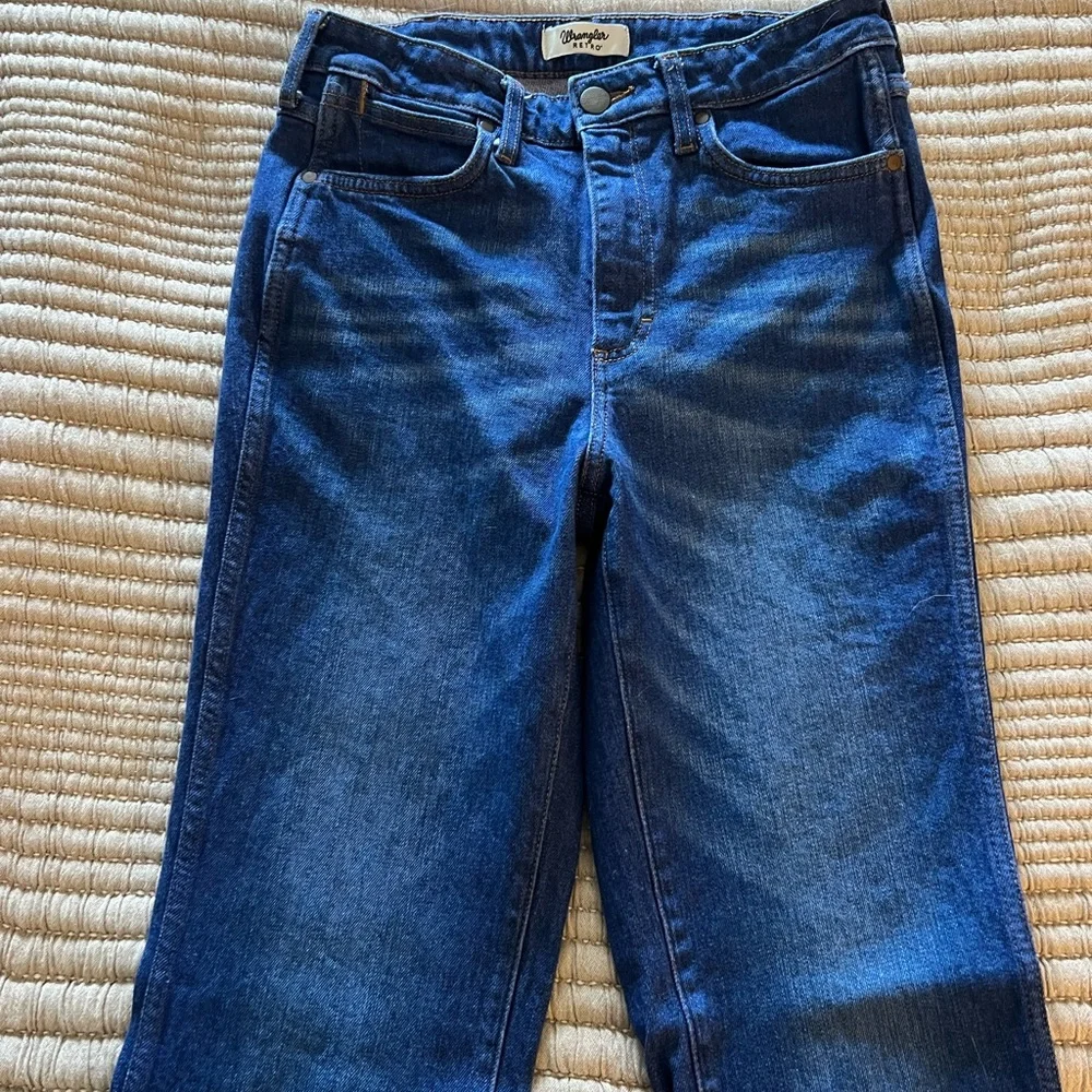 Wrangler Dark Blue Denim Pants - Picture 2 of 3